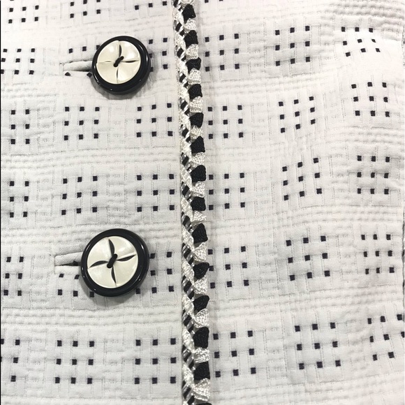 Lourdes Chavez Couture White & Black 3 Piece Designer Suit ~ Women’s 6  $1995 - Picture 8 of 13